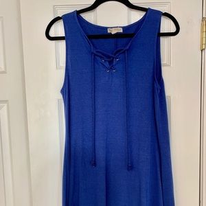 About A Girl Loose T-Shirt Dress with front detail